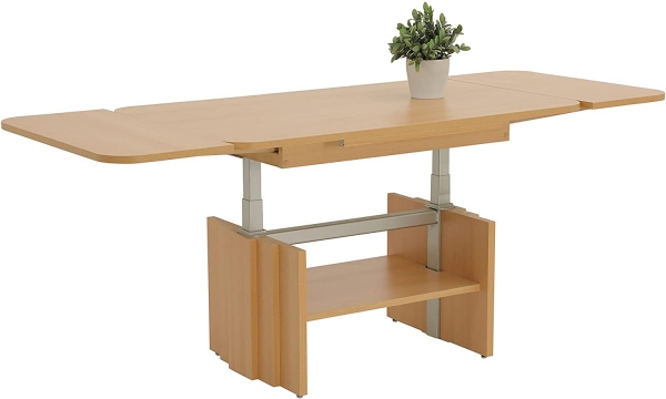 Couchtisch Hans | Buche | Lift | ausziehbar + höhenverstellbar | B/T/H 108x67x52